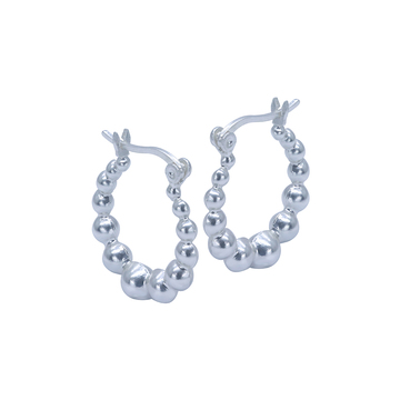 Silver Hoop Earring HO-2575